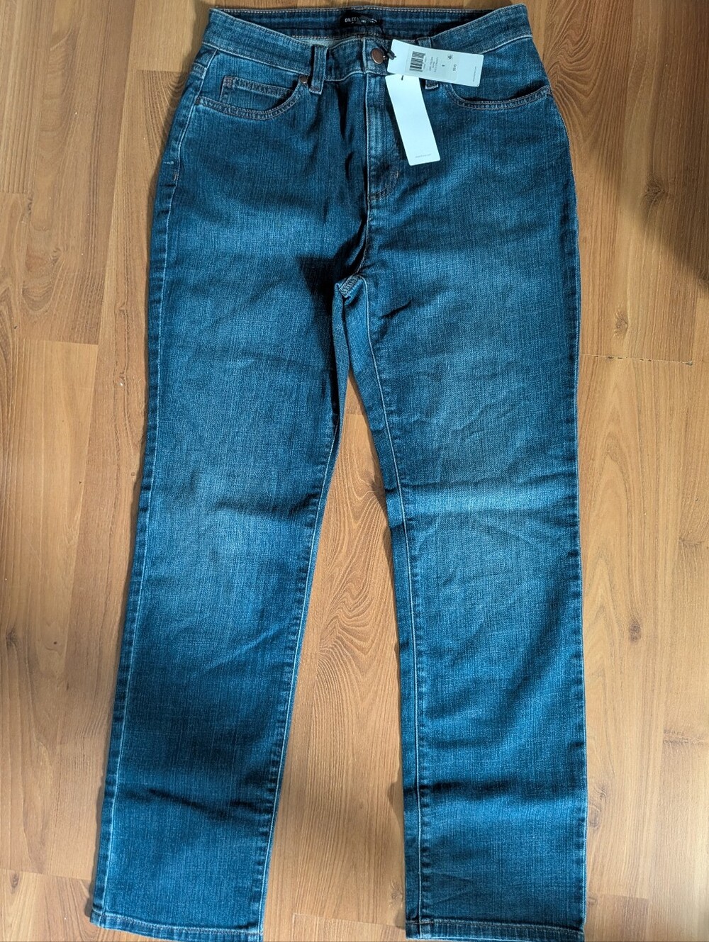 NWT Eileen Fisher Organic Cotton Stretch Straight Ankle Jeans Women's size 8 X2